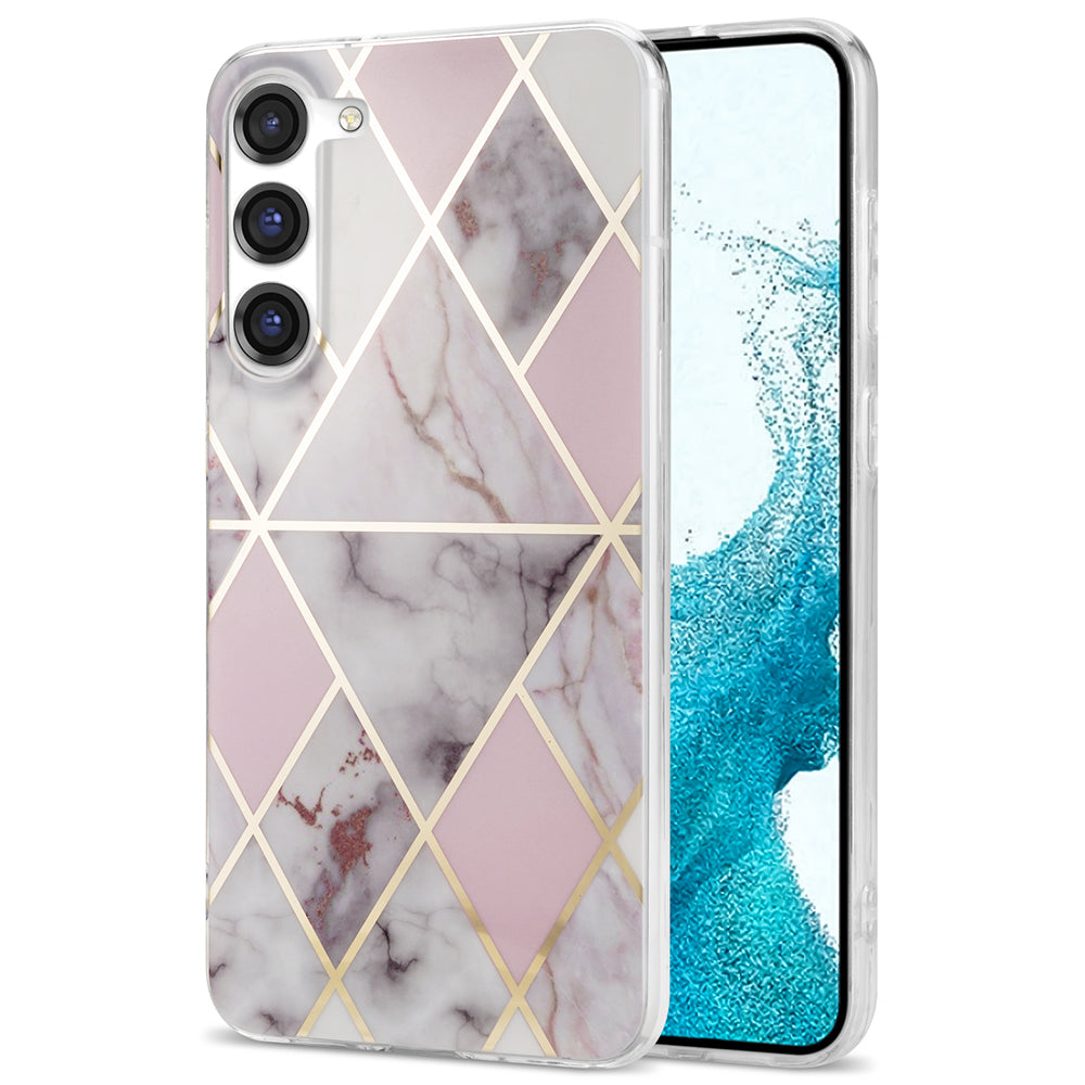 For Samsung Galaxy S23 IMD Marble Pattern Phone Case Electroplating TPU Drop Protection Cover For Samsung Galaxy S23 IMD Marble Pattern Phone Case Electroplating TPU Drop Protection Cover